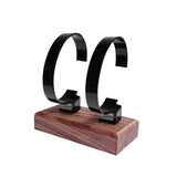 Maxbell Watch Display Stand Stable Shelf Bracelet Bangle Rack for Desk Shop Dresser Black