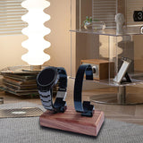 Maxbell Watch Display Stand Stable Shelf Bracelet Bangle Rack for Desk Shop Dresser Black