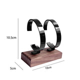 Maxbell Watch Display Stand Stable Shelf Bracelet Bangle Rack for Desk Shop Dresser Black