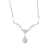 Maxbell Elegant Charm Necklace Chain Oval Pendant for Anniversary Birthday Gift