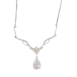 Maxbell Elegant Charm Necklace Chain Oval Pendant for Anniversary Birthday Gift