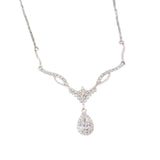 Maxbell Elegant Charm Necklace Chain Oval Pendant for Anniversary Birthday Gift
