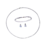 Maxbell Necklace Earrings Bracelet Gifts Charms Elegant for Costume Mother Lady