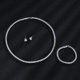 Maxbell Necklace Earrings Bracelet Gifts Charms Elegant for Costume Mother Lady