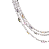 Maxbell Layered Necklaces Earring Set Beautiful Shiny Fashion for Party Summer Women