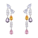 Maxbell 2Pcs Dangle Earrings Gorgeous Colorful for Valentine'S Day Vacation Dating