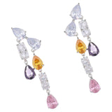 Maxbell 2Pcs Dangle Earrings Gorgeous Colorful for Valentine'S Day Vacation Dating