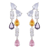 Maxbell 2Pcs Dangle Earrings Gorgeous Colorful for Valentine'S Day Vacation Dating