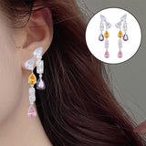 Maxbell 2Pcs Dangle Earrings Gorgeous Colorful for Valentine'S Day Vacation Dating