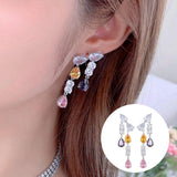 Maxbell 2Pcs Dangle Earrings Gorgeous Colorful for Valentine'S Day Vacation Dating