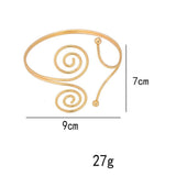 Maxbell Upper Arm Cuff Bracelet Bangle Armlet Armband for Nightclub Show Women Girls Aureate