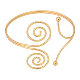 Maxbell Upper Arm Cuff Bracelet Bangle Armlet Armband for Nightclub Show Women Girls Aureate