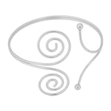 Maxbell Upper Arm Cuff Bracelet Bangle Armlet Armband for Nightclub Show Women Girls Argent