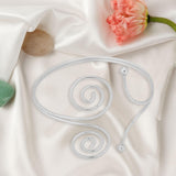 Maxbell Upper Arm Cuff Bracelet Bangle Armlet Armband for Nightclub Show Women Girls Argent