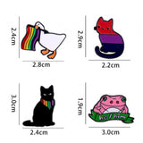 Maxbell 4x Women Men Brooch Pin Badge Gift fashion for Backpack Blouse Shirts