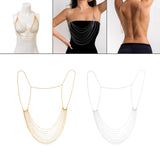 Maxbell Multi Layer Body Chain Bikini Bra Chains Jewelry for Party Wedding Nightclub  Aureate