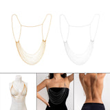 Maxbell Multi Layer Body Chain Bikini Bra Chains Jewelry for Party Wedding Nightclub  Aureate