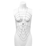 Maxbell Hollow Body Chain Dress Harness Halter Backless Party Body Jewelry Nightclub