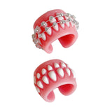 Maxbell Teeth Gums Opening Ring Costume Accessories Jewelry Creative Fashion for Men Gums