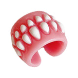 Maxbell Teeth Gums Opening Ring Costume Accessories Jewelry Creative Fashion for Men Gums