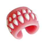 Maxbell Teeth Gums Opening Ring Costume Accessories Jewelry Creative Fashion for Men Gums