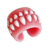 Maxbell Teeth Gums Opening Ring Costume Accessories Jewelry Creative Fashion for Men Gums