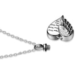 Maxbell Cremation Urn Necklace Memorial Gift Ash Holder Charms for Pets Human Ash