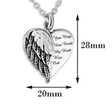 Maxbell Cremation Urn Necklace Memorial Gift Ash Holder Charms for Pets Human Ash