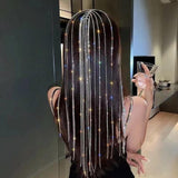 Maxbell Rhinestone Headband Jewelry Chain Fashion for Fashion Show Halloween Prom
