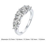 Maxbell Zircon Ring for Women Elegant Fashion Classical for Anniversary Bride Girls 5