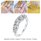 Maxbell Zircon Ring for Women Elegant Fashion Classical for Anniversary Bride Girls 5