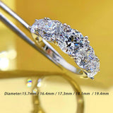 Maxbell Zircon Ring for Women Elegant Fashion Classical for Anniversary Bride Girls 5