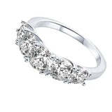 Maxbell Zircon Ring for Women Elegant Fashion Classical for Anniversary Bride Girls 5