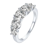 Maxbell Zircon Ring for Women Elegant Fashion Classical for Anniversary Bride Girls 5