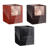Maxbell Watch Winder Box Wood Watch Box Silent Operation Clear Acrylic Cover for Men A