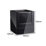 Maxbell Watch Winder Box Wood Watch Box Silent Operation Clear Acrylic Cover for Men A