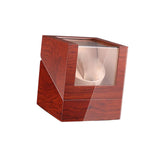 Maxbell Watch Winder Box Wood Watch Box Silent Operation Clear Acrylic Cover for Men B