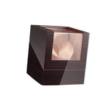 Maxbell Watch Winder Box Wood Watch Box Silent Operation Clear Acrylic Cover for Men C