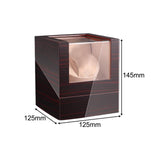 Maxbell Watch Winder Box Wood Watch Box Silent Operation Clear Acrylic Cover for Men C