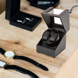 Maxbell Automatic Watch Winder Watch Case Watches Display Box for Gifts Desktop A