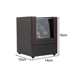 Maxbell Automatic Watch Winder Watch Case Watches Display Box for Gifts Desktop A