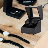 Maxbell Automatic Watch Winder Watch Case Watches Display Box for Gifts Desktop B