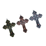 Maxbell Religious Crucifix Christian Cross Pendant for Travel Holiday Anniversary Green