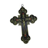 Maxbell Religious Crucifix Christian Cross Pendant for Travel Holiday Anniversary Green