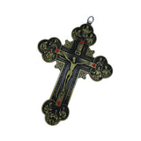 Maxbell Religious Crucifix Christian Cross Pendant for Travel Holiday Anniversary Green