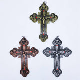 Maxbell Religious Crucifix Christian Cross Pendant for Travel Holiday Anniversary Green