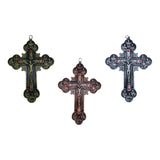 Maxbell Religious Crucifix Christian Cross Pendant for Travel Holiday Anniversary Green