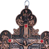 Maxbell Religious Crucifix Christian Cross Pendant for Travel Holiday Anniversary Red