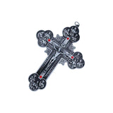 Maxbell Religious Crucifix Christian Cross Pendant for Travel Holiday Anniversary Silver