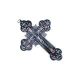 Maxbell Religious Crucifix Christian Cross Pendant for Travel Holiday Anniversary Silver
